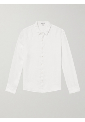 James Perse - Garment-Dyed Linen Shirt - Men - White - 1