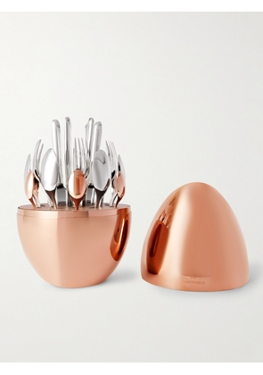 Christofle - Set of 24 Pink Gold-Tone Cutlery - Men - Rose gold