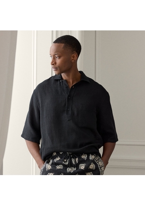 Relaxed Fit Basket-Woven Shirt