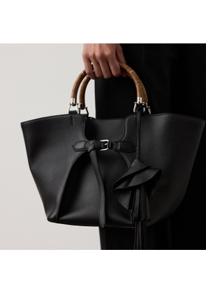 Floral Lambskin Bag Charm