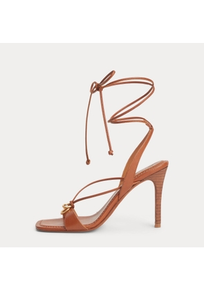 O-Ring Leather Wrap Sandal