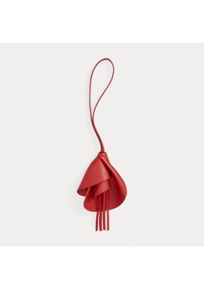 Floral Lambskin Bag Charm