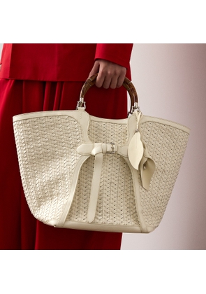 Floral Calfskin Bag Charm