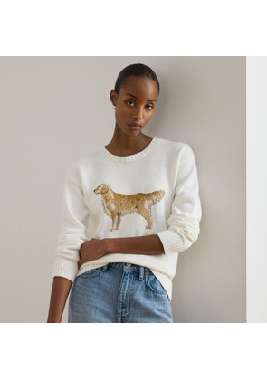 Intarsia-Knit Golden Retriever Jumper