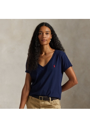 Cotton Jersey V-Neck T-Shirt