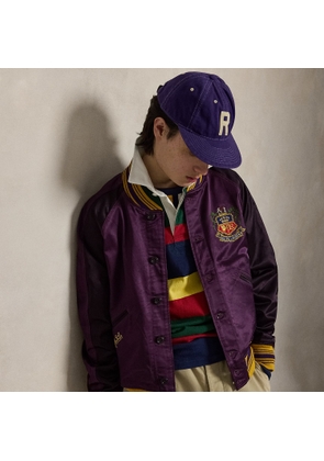 Embroidered Satin Baseball Jacket