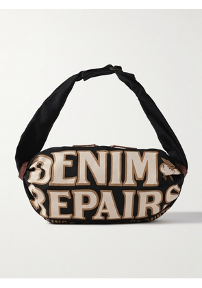 KAPITAL - #8 Snufkin Printed Canvas Messenger Bag - Men - Black