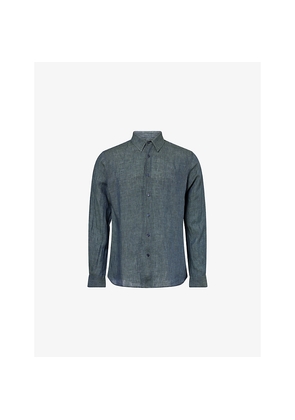 Mens Orlebar Brown Justin Long-Sleeve Linen Shirt