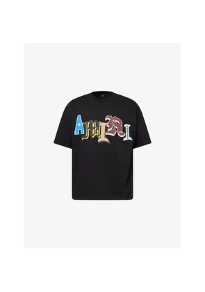 Mens Amiri Varsity Patch Oversized Cotton-Jersey T-Shirt