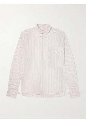 KAPITAL - Cabin Striped Cotton Shirts - Men - White - 2