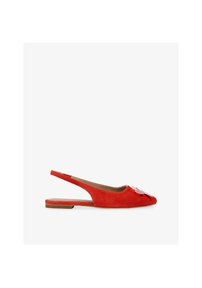 Womens LK Bennett Frieda Suede Slingback Flats
