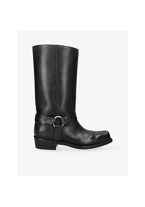 Womens Golden Goose Biker Leather Boots