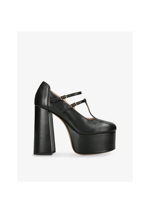 Womens Chloe Loti Leather Mary Jane Platform Pumps
