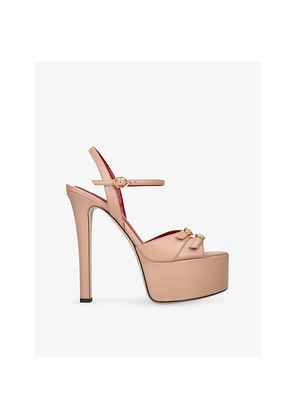 Womens Valentino Garavani Crasher 145 Leather Platform Sandals