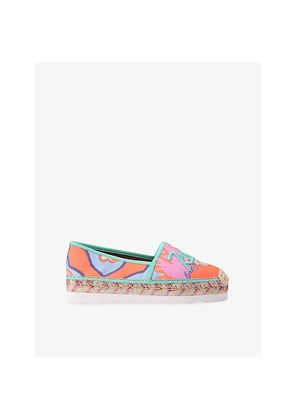 Womens Kurt Geiger London Kurt Printed Woven Espadrilles