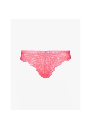 Womens Savage X Fenty Romantic Corded Lace Brazilian Briefs