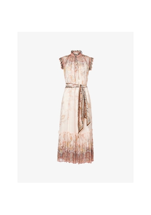 Womens Zimmermann Alchemy Flutter Woven Midi Dress