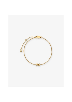 Womens Monica Vinader Initial Z 18ct Yellow Gold Vermeil Chain Bracelet