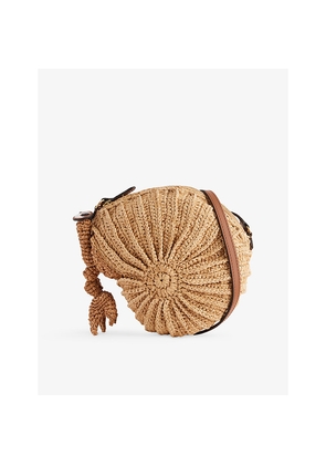 Womens Anya Hindmarch Hermit Crab Raffia Cross-Body Bag