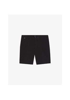 Mens Boss Slim-Leg Modern-Fit Stretch-Cotton Shorts