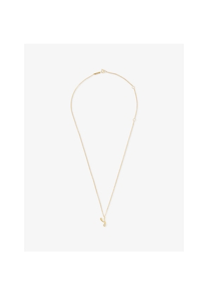 Womens PDPAOLA Initial Y 18ct Gold-Plated 925 Sterling Silver Pendant Necklace
