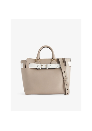 Womens Reselfridges Pre-Loved Burberry Large Belted Leather Tote Bag