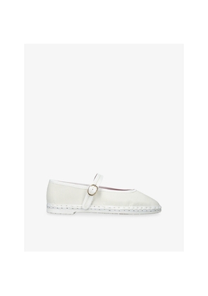 Womens Flabelus Pierre Woven Mary Jane Flats