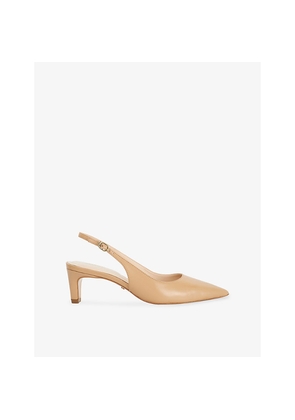 Womens Dune Connection Leather Sling-Back Courts