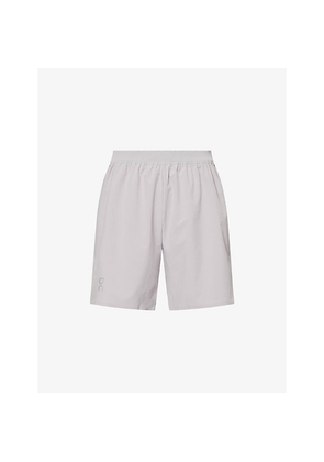Mens On Train Brand-Print Stretch-Woven Shorts