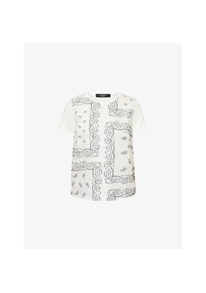 Womens Weekend Max Mara Embroidered Linen and Cotton-Jersey T-Shirt