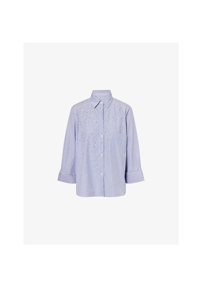 Womens TWP Stripe Crystal Cotton Shirt