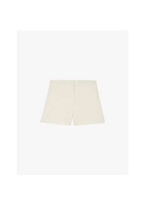 Womens The Kooples Tailored Mid-Rise Cotton-Blend Shorts