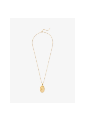 Womens Rachel Jackson You Are My Sunshine18ct Gold-Plated Sterling-Silver and Citrine Pendant Necklace