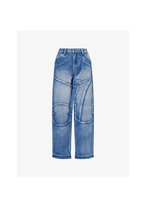 Womens Jaded London Panelled Sonic Denim Jeans