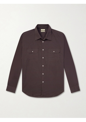 De Bonne Facture - Artist Cotton Shirt - Men - Brown - S