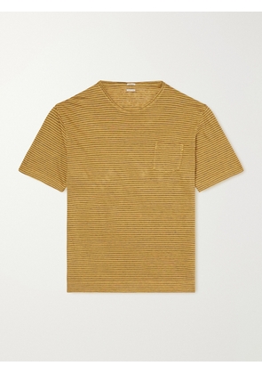 Massimo Alba - Panarea Linen and Cotton T-shirt - Men - Yellow - S