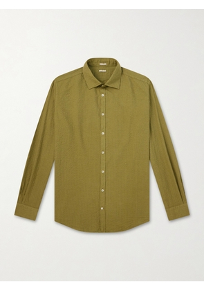 Massimo Alba - Genova Relaxed-fit Cotton Shirt - Men - Green - S