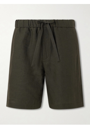 De Bonne Facture - Traveler Straight-Leg Linen Shorts - Men - Green - IT 46
