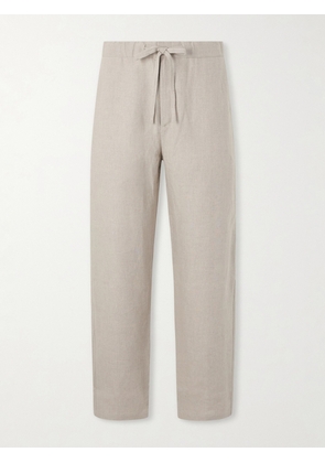 De Bonne Facture - Lounge Straight-Leg Linen Suit Trousers - Men - Neutrals - IT 46