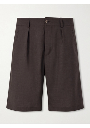 De Bonne Facture - Naturalist Straight-Leg Wool Shorts - Men - Brown - IT 46