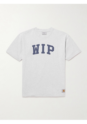 Carhartt WIP - WIP III Logo-Print Appliquéd Cotton-Jersey T-Shirt - Men - Gray - XS