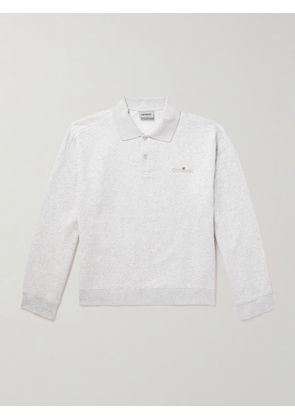 Carhartt WIP - Logo-Embroidered Cotton-Jersey Polo Sweatshirt - Men - Gray - XS