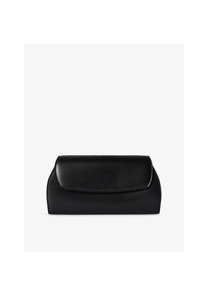 Womens The Row Curved Leather Clutch Bag