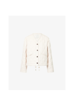 Womens Varley Saba V-Neck Quilted Jacket