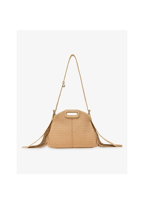 Womens Maje Miss M Mini Raffia Shoulder Bag
