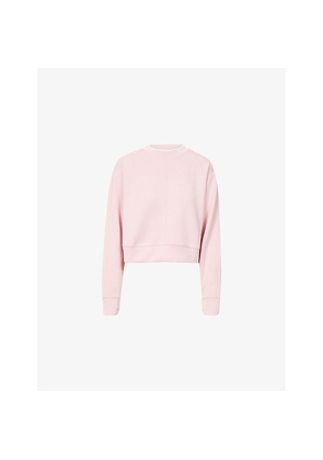 Womens Varley Tasmin Cropped Stretch-Jersey Sweatshirt