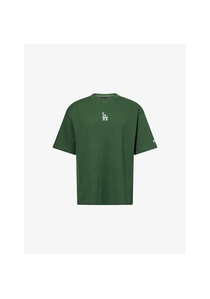 Mens New Era La Dodgers mlb Embroidered-Logo Cotton-Jersey T-Shirt
