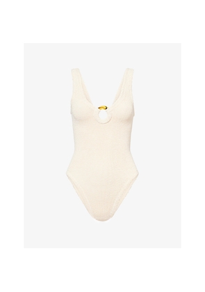 Womens Hunza G Celine Scoop-Neck Swimsuit