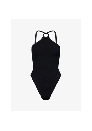 Womens Hunza G Jasmine Halterneck Swimsuit