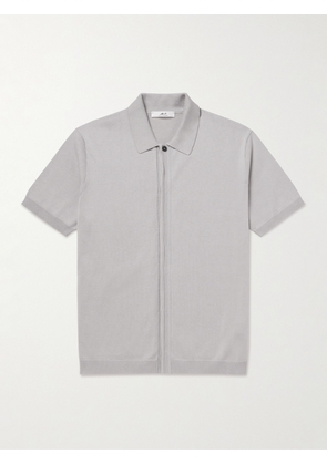 Mr P. - Organic Cotton and Silk-Blend Shirt - Men - Gray - XS